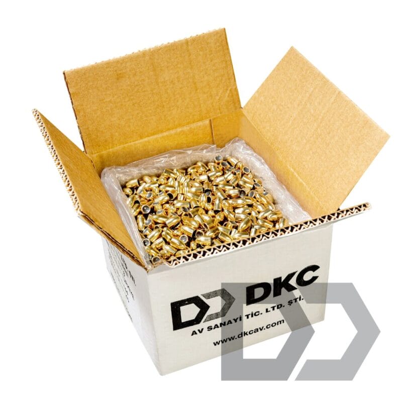 2500 pieces of high-quality DKC 9mm 115 Gr FMJ Bullets, known for precision craftsmanship and cost savings in bulk.