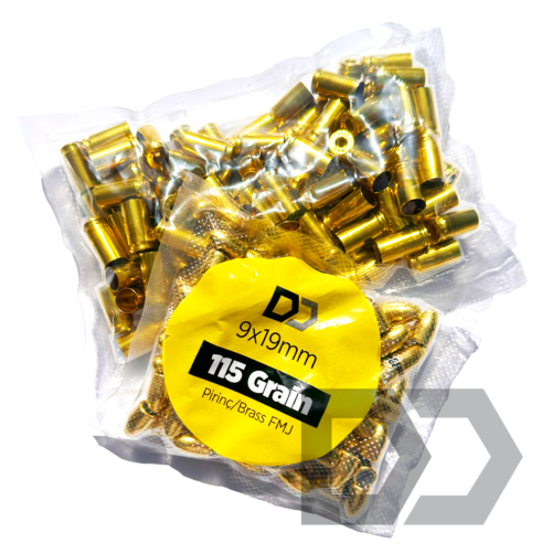 9mm Brass Case Samples & FMJ Bullet Samples