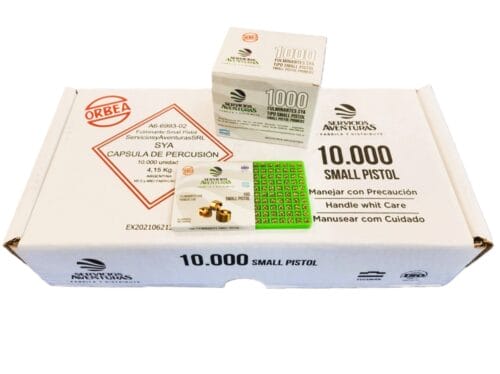 New Servicios Aventuras Small Pistol Primers – 10,000 Pcs Bulk